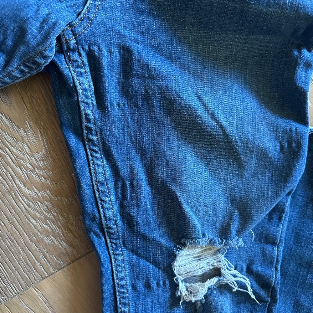 Free People Distressed Skinny Jeans – Size 26 – Raw Hem – NWOT - Picture 8 of 12